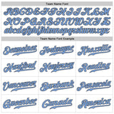 Custom White Light Blue-Steel Gray Authentic Sleeveless Baseball Jersey