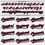 Custom White Black-Crimson Authentic Baseball Jersey