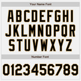 Custom White Black-Old Gold Authentic Baseball Jersey