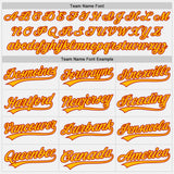 Custom White Gold-Red Authentic Baseball Jersey
