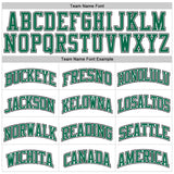 Custom White Kelly Green Pinstripe Kelly Green-Black Authentic Basketball Jersey