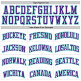 Custom White Purple Pinstripe Purple-Teal Authentic Basketball Jersey