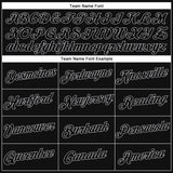 Custom Stitched Black Black-Gray Sports Pullover Sweatshirt Hoodie
