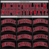 Custom Stitched Black Red-White Sports Pullover Sweatshirt Hoodie