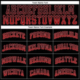 Custom Black Red-Gray Authentic Drift Fashion Baseball Jersey