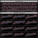 Custom Stitched Black Black-Orange Sports Pullover Sweatshirt Hoodie