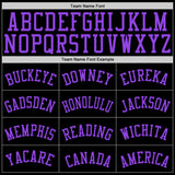 Custom Black Purple 3D Monster Authentic Baseball Jersey