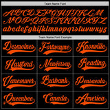 Custom Black Orange Authentic Baseball Jersey