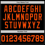Custom Black Orange Authentic Baseball Jersey