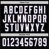 Custom Black White-Purple Hockey Jersey