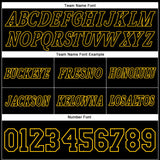Custom Black Black-Gold Authentic Throwback Basketball Shorts