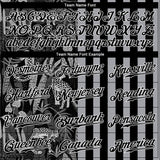 Custom Black Black-Gray 3D Pattern Design Leopards And Tropical Leaves Authentic Baseball Jersey