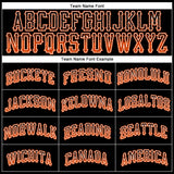 Custom Black Orange-White Authentic Drift Fashion Baseball Jersey