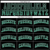Custom Black Kelly Green-White Authentic Drift Fashion Baseball Jersey
