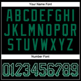 Custom Black Kelly Green-White Authentic Drift Fashion Baseball Jersey