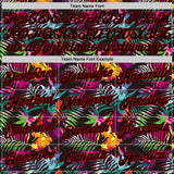 Custom Black Black-Red 3D Pattern Design Tropical Palm Leaves Authentic Basketball Jersey