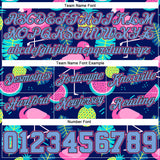 Custom Black Light Blue-Pink 3D Pattern Design Flamingo Authentic Basketball Shorts