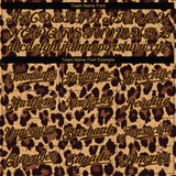 Custom Brown Brown-Old Gold 3D Pattern Design Leopard Authentic Baseball Jersey