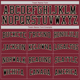 Custom Stitched Burgundy White-Cream Sports Pullover Sweatshirt Hoodie
