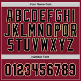 Custom Stitched Burgundy Black-Cream Sports Pullover Sweatshirt Hoodie