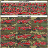 Custom Camo Red-Black Authentic Salute To Service Baseball Jersey