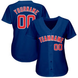 Custom Royal Red-White Baseball Jersey-Discount