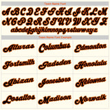 Custom Cream Black Orange-Old Gold Authentic Baseball Jersey