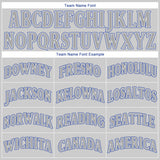 Custom Gray Gray Royal Authentic Baseball Jersey