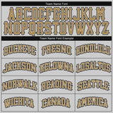 Custom Gray Old Gold-Black Authentic Baseball Jersey