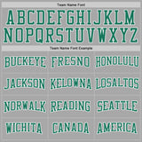 Custom Stitched Gray Kelly Green-White Sports Pullover Sweatshirt Hoodie