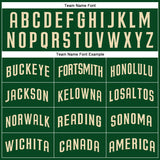 Custom Green Cream Authentic Baseball Jersey