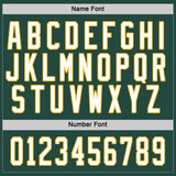 Custom Green White-Gold Hockey Jersey