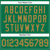 Custom Kelly Green Old Gold Authentic Baseball Jersey