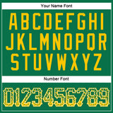 Custom Kelly Green Gold-White Authentic Drift Fashion Baseball Jersey