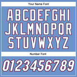 Custom Light Blue White-Royal Authentic Baseball Jersey