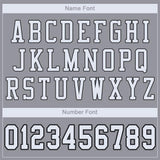 Custom Light Gray White-Black Mesh Authentic Football Jersey