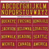 Custom Maroon Black-Gold Authentic Throwback Basketball Jersey