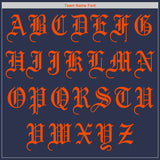 Custom Navy Orange Authentic Baseball Jersey