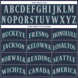 Custom Navy Gray-Aqua Performance T-Shirt