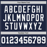 Custom Navy White Authentic Baseball Jersey