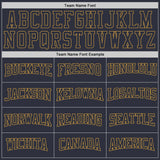 Custom Stitched Navy Navy-Old Gold Sports Pullover Sweatshirt Hoodie