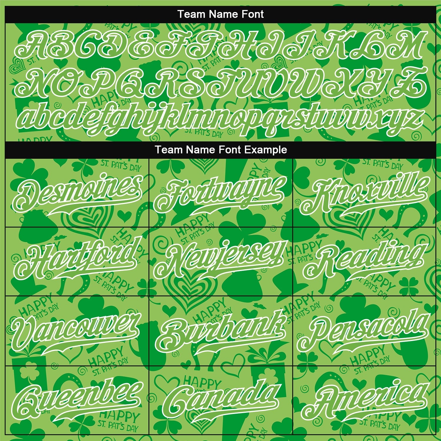 Custom Neon Green Neon Green-White 3D Pattern Design Authentic St. Patrick's Day Baseball Jersey