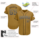 Custom Old Gold Black-White Authentic Drift Fashion Baseball Jersey