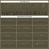 Custom Olive Black-Cream Authentic Drift Fashion Salute To Service Baseball Jersey