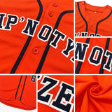 Custom Orange Navy-Gray Authentic Baseball Jersey