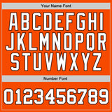 Custom Stitched Orange White-Brown Sports Pullover Sweatshirt Hoodie