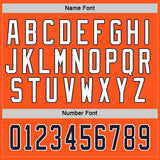 Custom Orange Navy-White Hockey Jersey