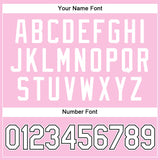 Custom Light Pink White-Black Authentic Throwback Basketball Jersey