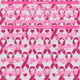 Custom Pink Pink-White 3D Pattern Design Breast Cancer Authentic Baseball Jersey