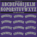 Custom Purple Black-Gray Performance T-Shirt